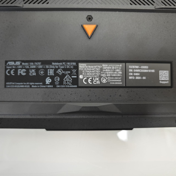 Ноутбук ASUS TUF GAMING A17 FA707 17,3"/ AMD Ryzen 5 7535HS/ 16 Гб/ 1 Тб/ Ноутбук ASUS TUF GAMING A17 FA707 17,3"/ AMD Ryzen 5 7535HS/ 16 Гб/ 1 Тб/