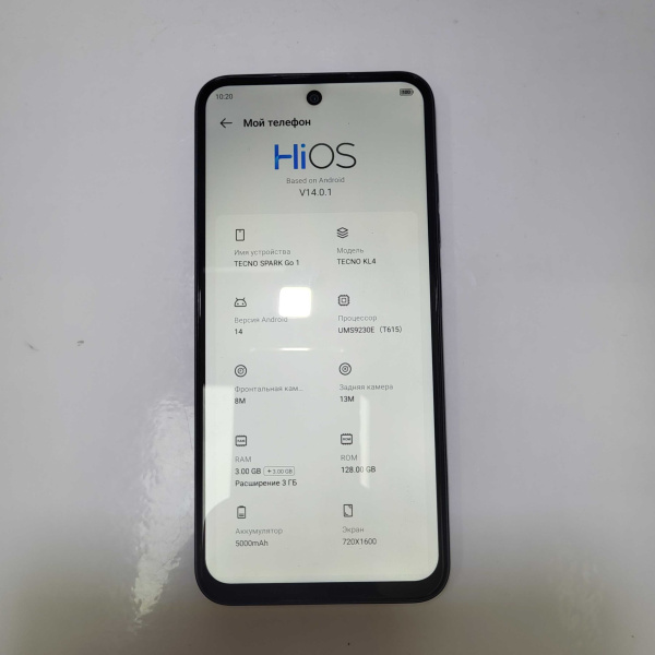Мобильный телефон TECNO spark go 1 3/128 гб