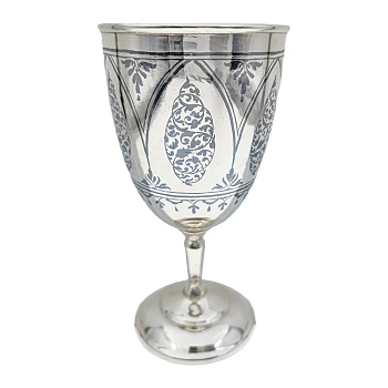 Бокал из серебра 875 пробы