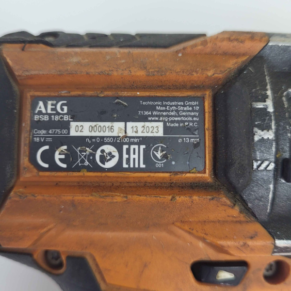Шуруповерт AEG  bsb 18cbi Шуруповерт AEG  bsb 18cbi