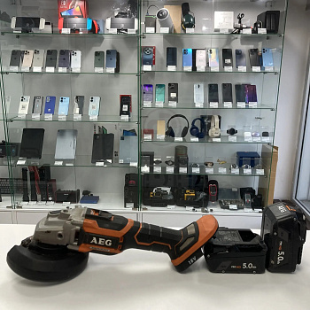 Ушм аккумуляторная AEG  bews18-125bl