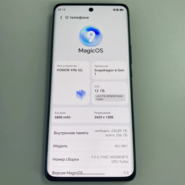 Мобильный телефон HONOR x9b 12/256 гб