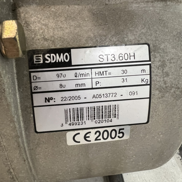 Мотопомпа бензиновая SDMO ST 3.60 H Мотопомпа бензиновая SDMO ST 3.60 H
