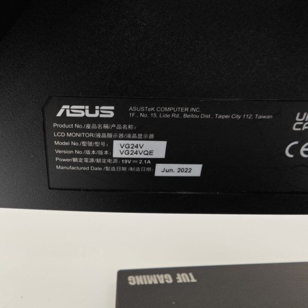 Монитор ASUS  vg24v 24,0" 165 гц Монитор ASUS  vg24v 24,0" 165 гц