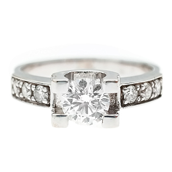 Кольцо из золота 750 пробы с бриллиантами