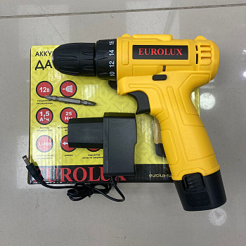 Шуруповерт  eurolux да-12/1li