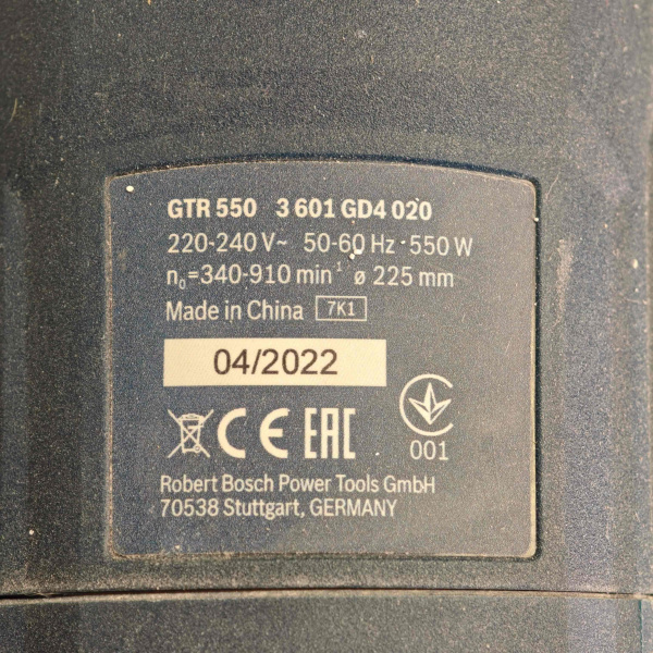 Шлифмашина BOSCH GTR550 Шлифмашина BOSCH GTR550