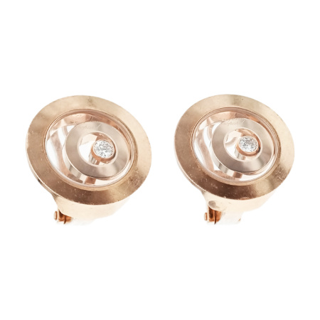 Серьги из золота 750 пробы с бриллиантами