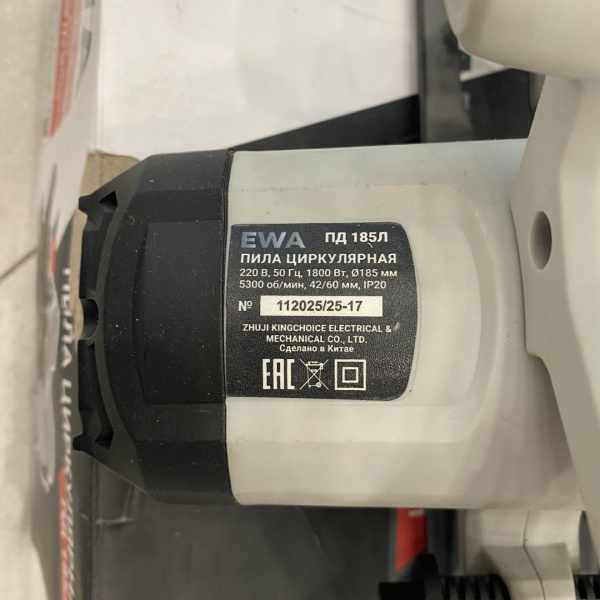 Пила дисковая  ewa  пд 185