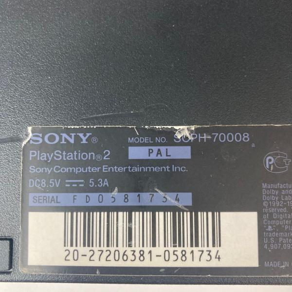 Игровая приставка SONY PS2 SLIM scph-90008 Игровая приставка SONY PS2 SLIM scph-90008