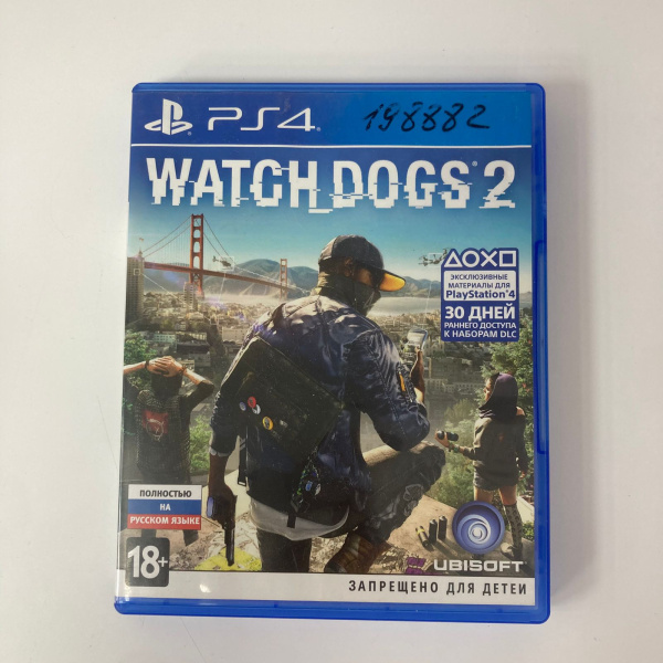 Игровой диск SONY PS4  watch dogs2 Игровой диск SONY PS4  watch dogs2