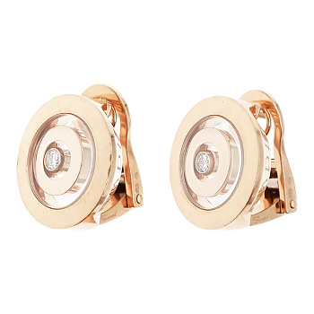 Серьги из золота 750 пробы с бриллиантами