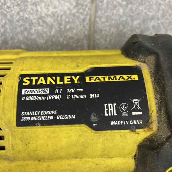 Ушм аккумуляторная STANLEY  sfmcg400
