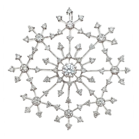 Подвеска из золота 585 пробы с бриллиантами