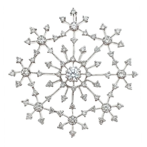 Подвеска из золота 585 пробы с бриллиантами