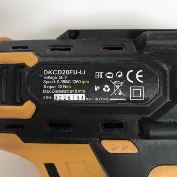Шуруповерт DECO  dkcd20fu-li Шуруповерт DECO  dkcd20fu-li