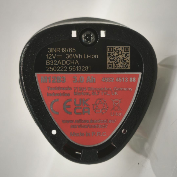Аккумулятор MILWAUKEE m12b3 
