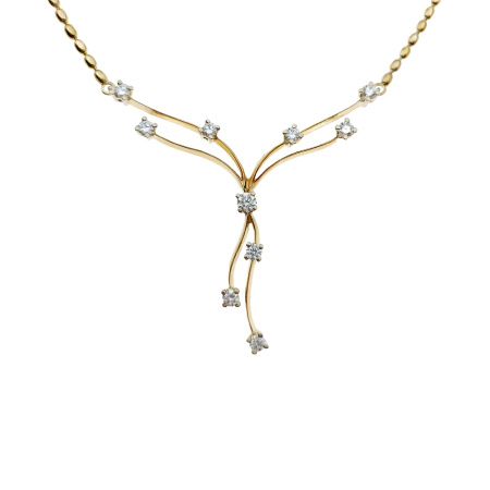 Колье из золота 750 пробы с бриллиантами