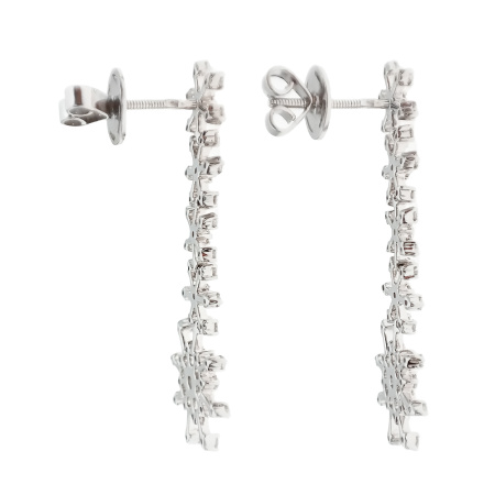 Серьги из золота 585 пробы с бриллиантами