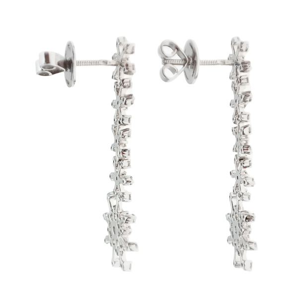 Серьги из золота 585 пробы с бриллиантами