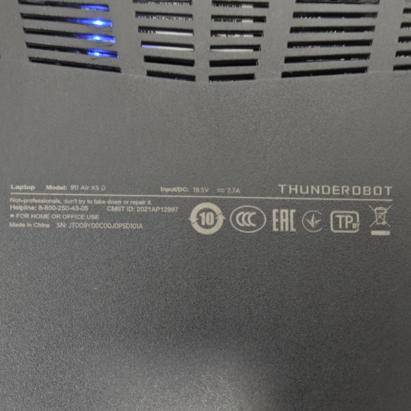 Ноутбук THUNDEROBOT thunderobot 911 air xs d thunderobot 911 air xs d 15,6"/  Intel Core i5-12450H/ 8 Гб/ 256 Гб/ Ноутбук THUNDEROBOT thunderobot 911 air xs d thunderobot 911 air xs d 15,6"/  Intel Core i5-12450H/ 8 Гб/ 256 Гб/