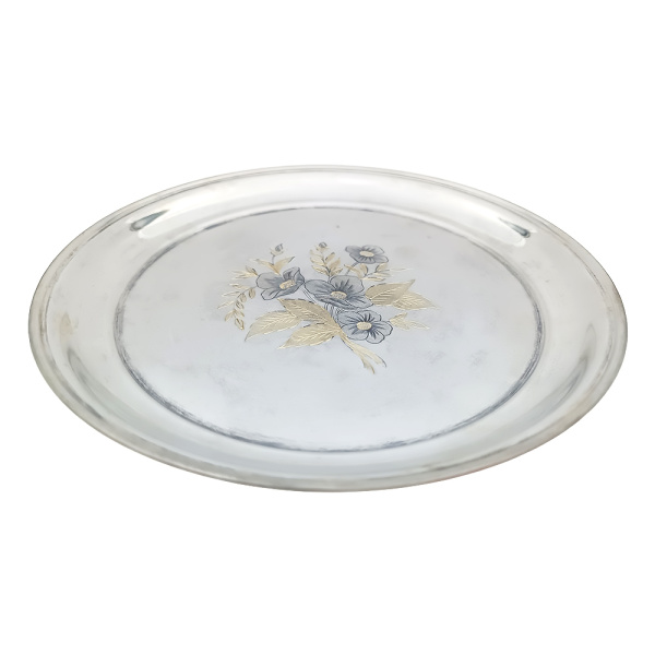 Блюдце из серебра 875 пробы