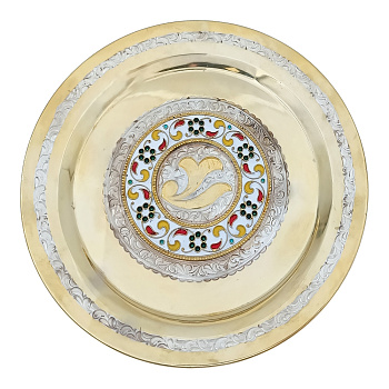 Блюдце из серебра 875 пробы