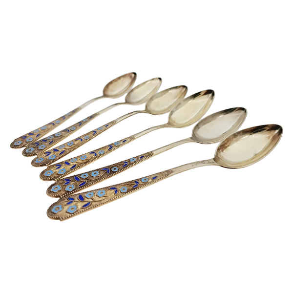 Ложка чайная из серебра 875 пробы