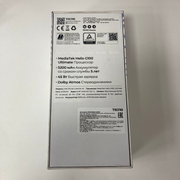 Мобильный телефон TECNO Camon 40  8/256 гб Мобильный телефон TECNO Camon 40  8/256 гб