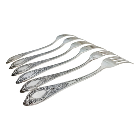 Вилка из серебра 875 пробы