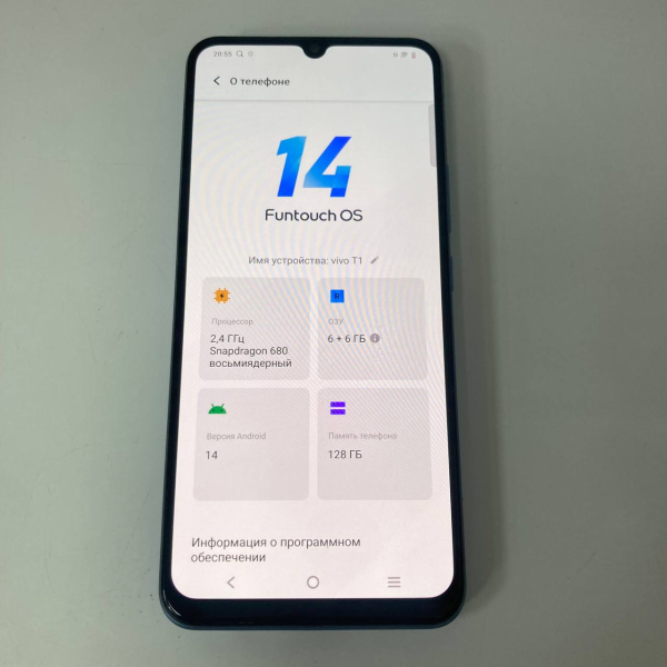 Мобильный телефон VIVO T1  6/128 гб