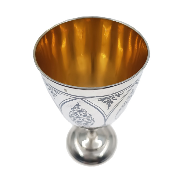 Бокал из серебра 875 пробы