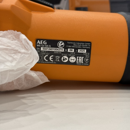 Ушм AEG WS 12-125 S