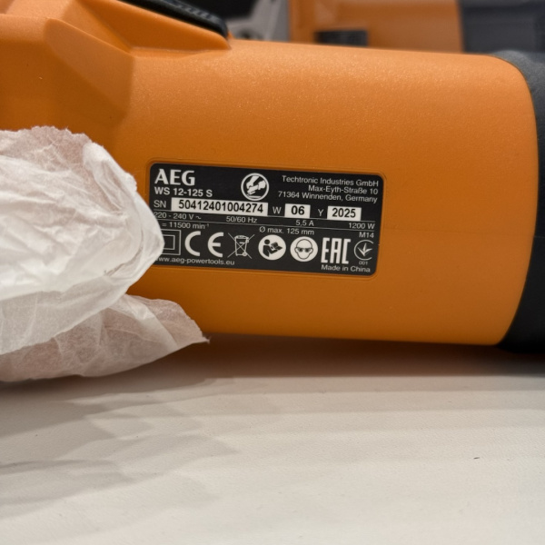 Ушм AEG WS 12-125 S