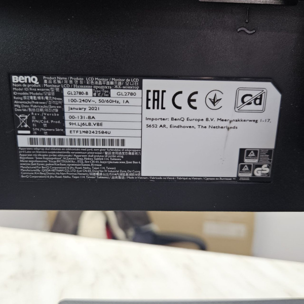 Монитор BENQ  gl2780-b 27,0" 75 гц Монитор BENQ  gl2780-b 27,0" 75 гц