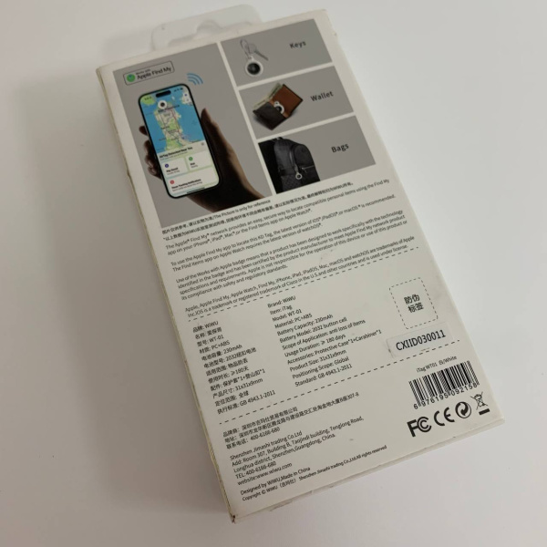 GPS-трекер беспроводной локатор WiWU iTag Anti-lost Smart Tracker WT-01 GPS-трекер беспроводной локатор WiWU iTag Anti-lost Smart Tracker WT-01