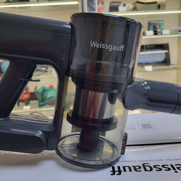 Вертикальный беспроводной пылесос¶Weissgauff V24 BLDC 400 Graphite Turbo