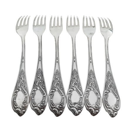 Вилка из серебра 875 пробы