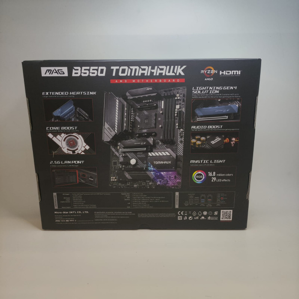 Материнская плата MSI  b550 tomahawk Материнская плата MSI  b550 tomahawk