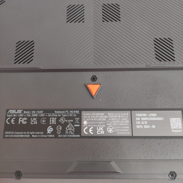 Ноутбук ASUS FA507 16 Гб/ 512 Гб/ Ноутбук ASUS FA507 16 Гб/ 512 Гб/